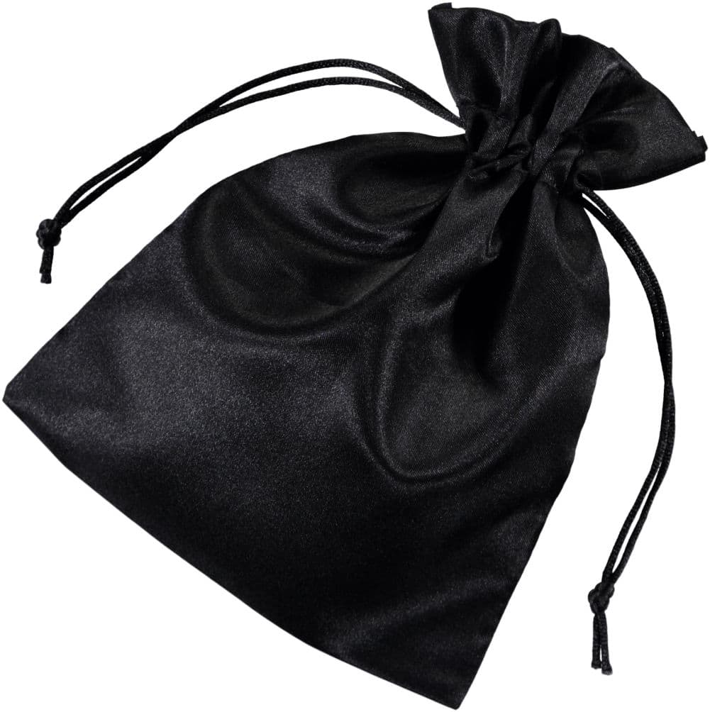 satin drawstring bags black 15x20cm 2.0