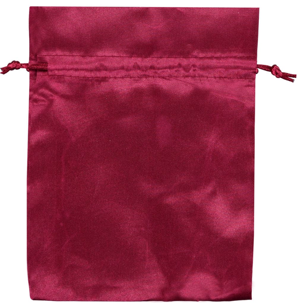 satin drawstring bags red 15x20cm 3.0