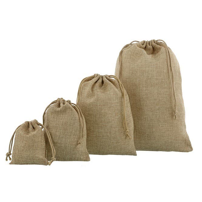 small hessian sacks - mini jute bags