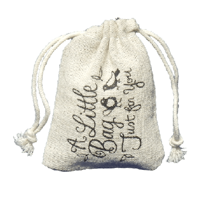 custom printed mini linen drawstring bags3