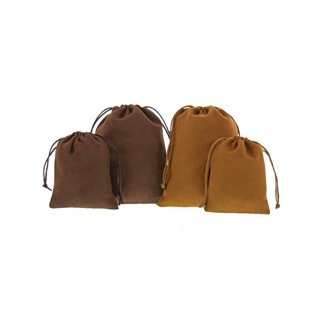 suede pouches
