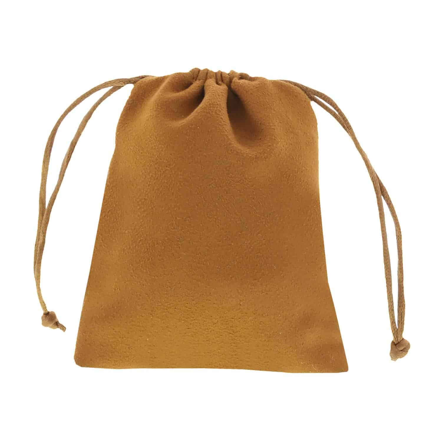 suede pouch camel brown 9,5x11,5 3.0